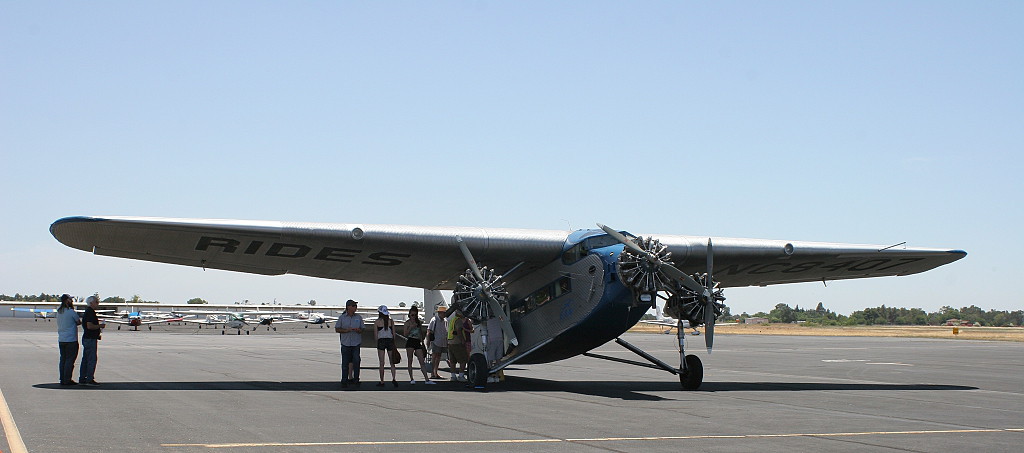 Queen of the skies in 1929, the Ford Trimotor airliner.